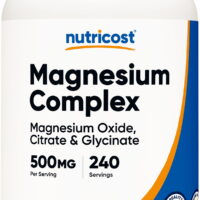 Nutricost Magnesium Complex 500mg, 240 Capsules - Gluten Free & Non-GMO Supplement