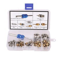 alextreme Car Air Conditioning Valve Core A/C R134A Refrigeration Tire Stem Cores Remover Tool Kit Auto Parts Vehicle
