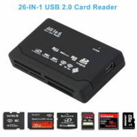 USB 2.0 Multi-Card Reader, Plug N Play, Powered by USB, Supports CF/SD/SDHC/SCXC/MMC/MMC Micro, etc