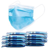 Comix Disposable Face Masks, 3-Layer Face Mask Case of 200pcs, Suitable for Adult