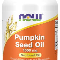 NOW Supplements, Pumpkin Seed Oil 1000 mg with Essential Fatty Acids and Phytosterols, Cold Pressed, 100 Softgels