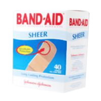 Band-Aid Sheer Adhesive Bandages For Long Lasting Protection, One Size - 40 Ea, 2 Pack