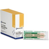 First Aid Only, FAOG155, Plastic Adhesive Bandages, 100 / Each, White