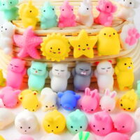 Mochi Squishy Toys, 36 Pcs Mini Squishy Party Favors for kids Animal Squishies Stress Relief Toys Cat Panda Unicorn Squishy Squeeze Toys Kawaii Squishies Birthday Gifts for Boys & Girls Random