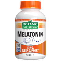 Botanic Choice Melatonin 5 mg. Sleep Hormone Supplement, 90 Tablets