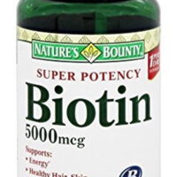 Nature's Bounty Biotin 5000 mcg Liquid Softgels 72 ea (Pack of 2)