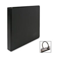 Round Ring Binder- 3in. Capacity- 11in.x8-.50in.- Black