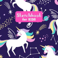 Sketchbook for Kids: Unicorn Unicorn Large Sketch Book for Drawing, Writing, Painting, Sketching, Doodling and Activity
