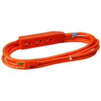 Master Electrician 04006ME 9 ft. Orange 3 Outlet Appliance Cord Power Center
