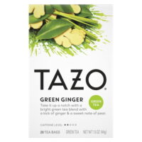 TAZO Green Tea, Caffeinated, Tea Bags 20 Count Box
