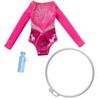 Barbie Careers Fashion, Pink Gymnastics Leotard with Accessories Doll Clothing