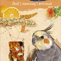 6 count (3 x 2 ct) AE Cage Company Smakers Cockatiel Fruit Treat Sticks