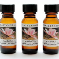 Magnolia 3 Bottles 1/2 FL Oz Each 15ml Premium Grade Scented Fragrance Oil by Crazy Candles