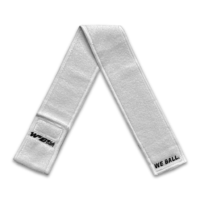 We Ball Sports Football Streamer Towel (White)
