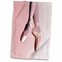 3dRose Ballet Slippers - Towel, 15 by 22-inch