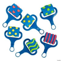 Paint Patterns Foam Roller Set, Birthday, Basic Supplies, 6 Pieces