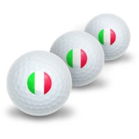 Italian Flag Novelty Golf Balls, 3pk
