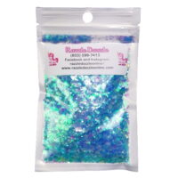 Razzle Dazzle Ocean Ice Translucent Blue Glitter With Color Shifting Purple With Different Colored Bases, Cut Size - Chunky Translucent, 2 Oz
