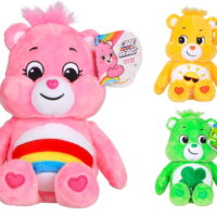 New 2020 Care Bears - 9 inch Bean Plush Bundle (3 Pack) - Soft Huggable Material - Cheer Bear, Funshine Bear, Goodluck Bear