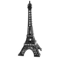 Unique Bargains Household Desk Metal Miniature Statue Paris Souvenir Decor Eiffel Tower Model for Christmas