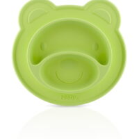 Nuby Bear Silicone Feeding Mat, Green