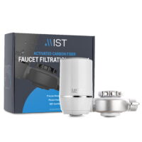 Mist Activated Carbon Fiber Faucet Filtration System, NSF Certified, Connects to Standard Faucets, 320-Gallon Capacity