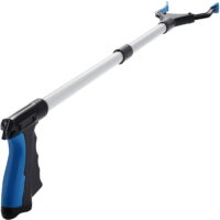Tool, 32' Foldable Grabber Reacher for Elderly, Lightweight Extra Long Handy Trash Claw Grabber, Reaching Assist Tool for Trash Pick Up, Litter Picker, Arm Extension (Blue)