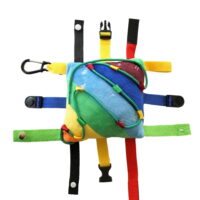 Sensory4u Sensory Buckle Pillow Fine Motor Development Toy Activity - Plus Threading Counting and Zipper Skills All in One