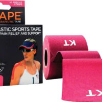 KT Tape Pink Original Cotton Kinesiology Tape 20 Precut Strips