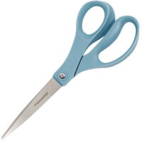 Fiskars Performance 8' Overall Length - Straight - Stainless Steel - Blue - 1 Each