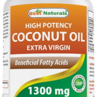 Best Naturals Coconut Oil 1300 mg 180 Softgels | Organic High Potency Extra Virgin