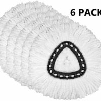 6 Pack Mop Head for O-Cedar Replacement Heads Compatible with Spin Mop, Microfiber Spin Mop Refills, Easy Cleaning Mop Head Replacement