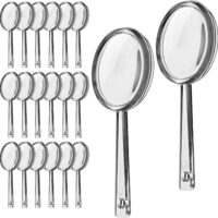 20 PCS Plastic Magnifier Mini Handheld Magnifying Glasses 5X Plastic Magnifier Glass Sets for School, Outdoor Explorer, Kids