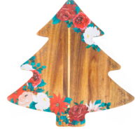 The Pioneer Woman Acacia Christmas Tree Charcuterie Board, 13.98 x 13.98 x 0.78inch