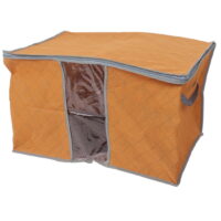 Unique Bargains Home Non-Woven Fabric Dustproof Zippered Quilt Storage Bag Green 83 x 38 x 12cm