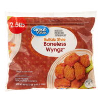 Great Value Frozen Buffalo Style Boneless Wyngz, 2.5 lb (Frozen)