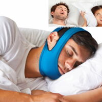 Snore Stop Belt Anti Snoring Capp Chin Strap Sleep Apnea Jaw Solution Color Blue