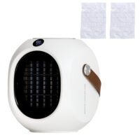 OAVQHLG37B Portable Air Conditioners Mini Desktop Evaporative Air Cooling Fan, USB Battery Powered Portable Swamp Cooler for Home, Office