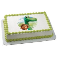 Whimsical Practicality Good Dinosaur Arlo & Spot Edible Icing Image Cake Topper, 6' Round