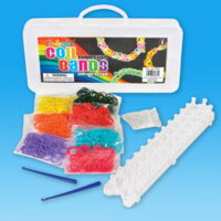 Colorful Coil Connection Loom Bands Storage Box Kit
