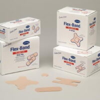 Flex-Band Adhesive Strip, 1 X 1-1/4 Inch Fabric Oval Tan Sterile, 46150000 - Box of 100