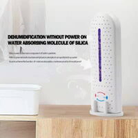 Small Electric Dehumidifier, Portable Mini Dehumidifier Quiet Use for High Humidity in Home, Bathroom, Bedroom, Kitchen, Basements, Wardrobe Closet, Office, RV