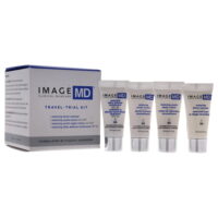 Image The MD Travel Kit 0.10oz Restoring Facial Cleanser, 0.10oz Restoring Youth Serum, 0.10oz Restoring Youth Repair Cream, 0.10oz Restoring Daily Defense Moisturizer SPF 50 - 4 x 0.10 Pc