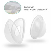 Soft Silicone Breast Shell & Milk Catcher for Breastfeeding Relief (2 in 1) Protect Cracked, Sore, Engorged Nipples & Collect Breast Milk Leaks During The Day, While Nursing or Pumping