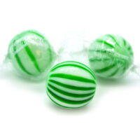 SweetGourmet Jumbo Spearmint Balls |Mint Hard Candy Bulk | Green and White | 1.5 pounds