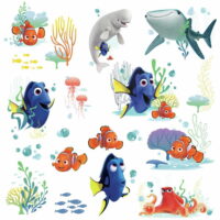 Disney Pixar FINDING DORY Nemo Bailey Fish Wall Decals Tropical Bathroom Stickers