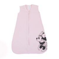 Disney Minnie Mouse 100% Cotton Knit Wearable Blanket Pink & Black - Size Medium 6-12 Mo