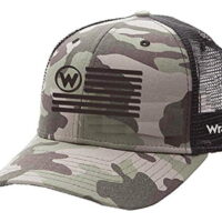 Wrangler Men's Flag Camo Mesh Back Trucker Cap