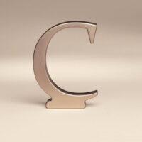 Bakery Crafts Monogram C Wedding Topper, 1ct