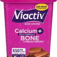 Viactiv Calcium + Vitamin D Supplement Soft Chews, Milk Chocolate, 100 Ct
